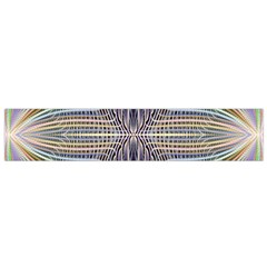 Color Fractal Symmetric Wave Lines Flano Scarf (small) by Simbadda