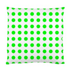 Polka Dot Green Standard Cushion Case (two Sides) by Mariart