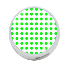 Polka Dot Green 4-port Usb Hub (two Sides)  by Mariart