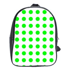 Polka Dot Green School Bags (xl) 