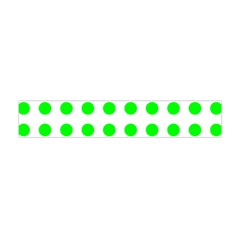 Polka Dot Green Flano Scarf (mini) by Mariart