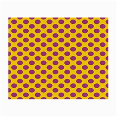 Polka Dot Purple Yellow Orange Small Glasses Cloth by Mariart