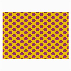 Polka Dot Purple Yellow Orange Large Glasses Cloth by Mariart