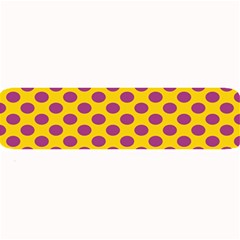 Polka Dot Purple Yellow Orange Large Bar Mats by Mariart