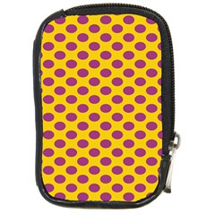 Polka Dot Purple Yellow Orange Compact Camera Cases by Mariart