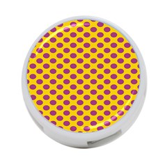 Polka Dot Purple Yellow Orange 4-port Usb Hub (one Side) by Mariart