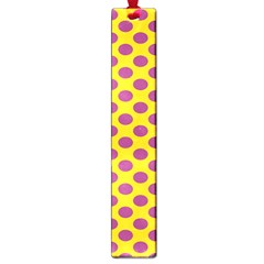 Polka Dot Purple Yellow Orange Large Book Marks by Mariart