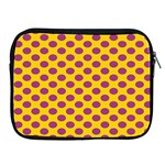 Polka Dot Purple Yellow Orange Apple iPad 2/3/4 Zipper Cases Front