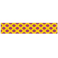 Polka Dot Purple Yellow Orange Flano Scarf (large)