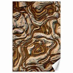 Fractal Background Mud Flow Canvas 12  X 18   by Simbadda