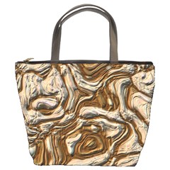 Fractal Background Mud Flow Bucket Bags by Simbadda