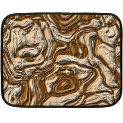 Fractal Background Mud Flow Fleece Blanket (mini) by Simbadda