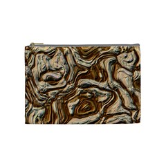 Fractal Background Mud Flow Cosmetic Bag (medium)  by Simbadda