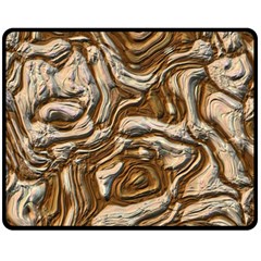 Fractal Background Mud Flow Fleece Blanket (medium)  by Simbadda