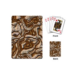 Fractal Background Mud Flow Playing Cards (mini)  by Simbadda