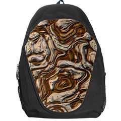 Fractal Background Mud Flow Backpack Bag by Simbadda