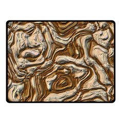 Fractal Background Mud Flow Double Sided Fleece Blanket (small) 