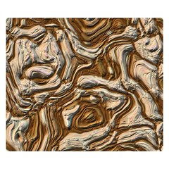 Fractal Background Mud Flow Double Sided Flano Blanket (small)  by Simbadda