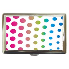 Polka Dot Pink Green Blue Cigarette Money Cases by Mariart