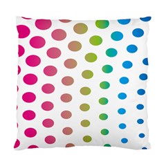 Polka Dot Pink Green Blue Standard Cushion Case (one Side)