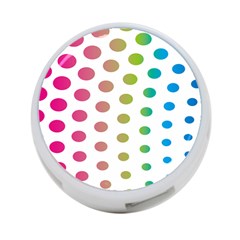 Polka Dot Pink Green Blue 4-port Usb Hub (two Sides)  by Mariart