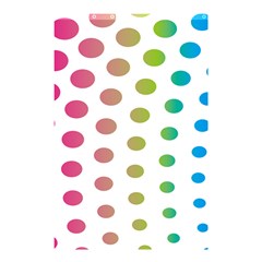 Polka Dot Pink Green Blue Shower Curtain 48  X 72  (small)  by Mariart