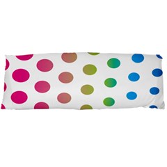 Polka Dot Pink Green Blue Body Pillow Case Dakimakura (two Sides) by Mariart