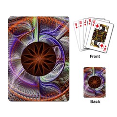 Background Image With Hidden Fractal Flower Playing Card by Simbadda