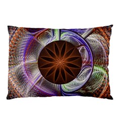 Background Image With Hidden Fractal Flower Pillow Case (two Sides) by Simbadda