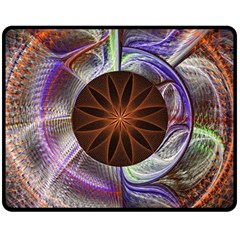 Background Image With Hidden Fractal Flower Double Sided Fleece Blanket (medium) 