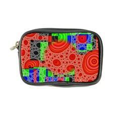 Background With Fractal Digital Cubist Drawing Coin Purse by Simbadda