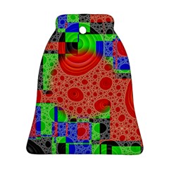 Background With Fractal Digital Cubist Drawing Ornament (bell) by Simbadda