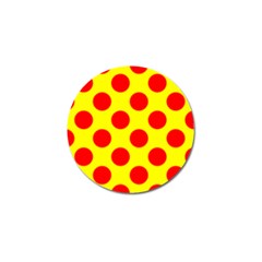 Polka Dot Red Yellow Golf Ball Marker (10 Pack) by Mariart