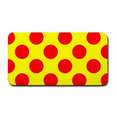 Polka Dot Red Yellow Medium Bar Mats by Mariart