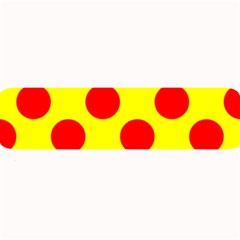 Polka Dot Red Yellow Large Bar Mats by Mariart