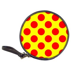 Polka Dot Red Yellow Classic 20-cd Wallets by Mariart