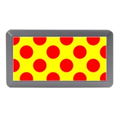 Polka Dot Red Yellow Memory Card Reader (mini) by Mariart