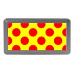 Polka Dot Red Yellow Memory Card Reader (Mini) Front