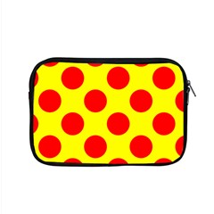 Polka Dot Red Yellow Apple Macbook Pro 15  Zipper Case by Mariart