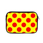 Polka Dot Red Yellow Apple MacBook Pro 15  Zipper Case Front