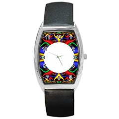 Symmetric Fractal Snake Frame Barrel Style Metal Watch by Simbadda