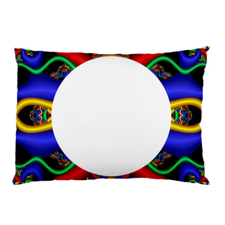 Symmetric Fractal Snake Frame Pillow Case