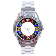 Symmetric Fractal Snake Frame Stainless Steel Analogue Watch by Simbadda