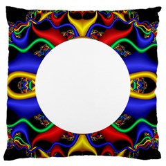 Symmetric Fractal Snake Frame Standard Flano Cushion Case (one Side) by Simbadda