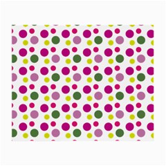 Polka Dot Purple Green Yellow Small Glasses Cloth by Mariart