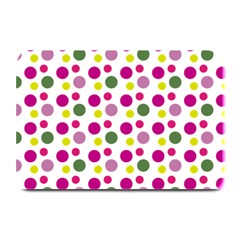 Polka Dot Purple Green Yellow Plate Mats by Mariart