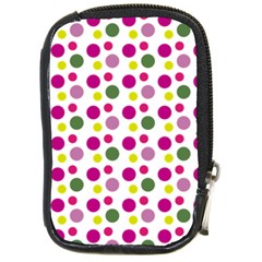 Polka Dot Purple Green Yellow Compact Camera Cases by Mariart