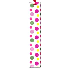 Polka Dot Purple Green Yellow Large Book Marks by Mariart