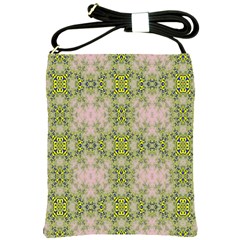 Digital Computer Graphic Seamless Wallpaper Shoulder Sling Bags by Simbadda