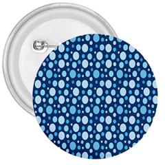 Polka Dot Blue 3  Buttons